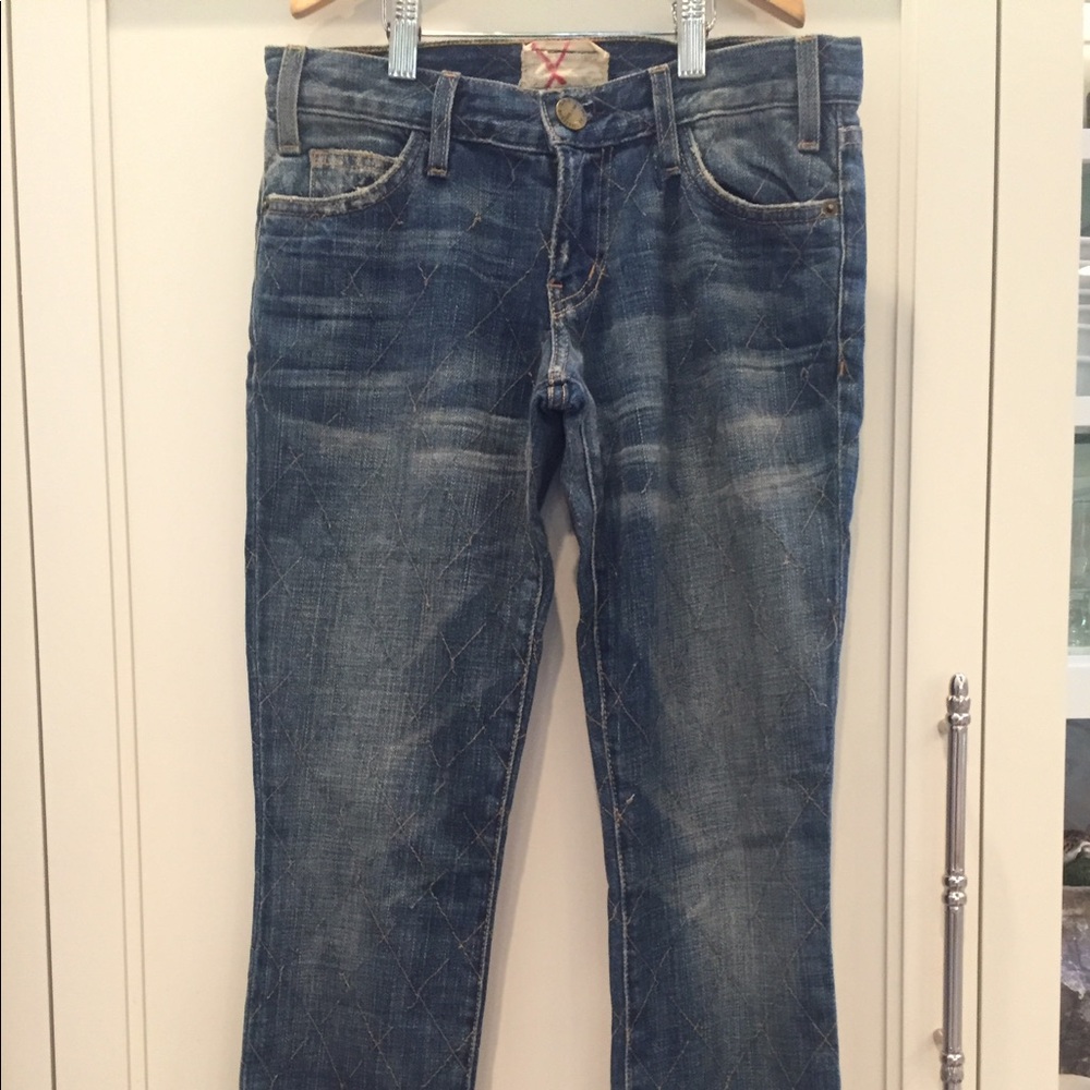 Current Elliott quilt stitch jeans Sz 24-0