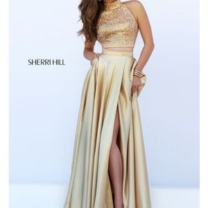 Sherri hill 2 piece prom dress