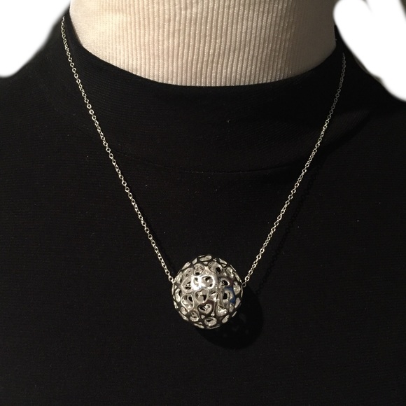 Sparkle & Style Jewelry - 🆕Sterling silver❤️ many hearts ♥️ ball necklace