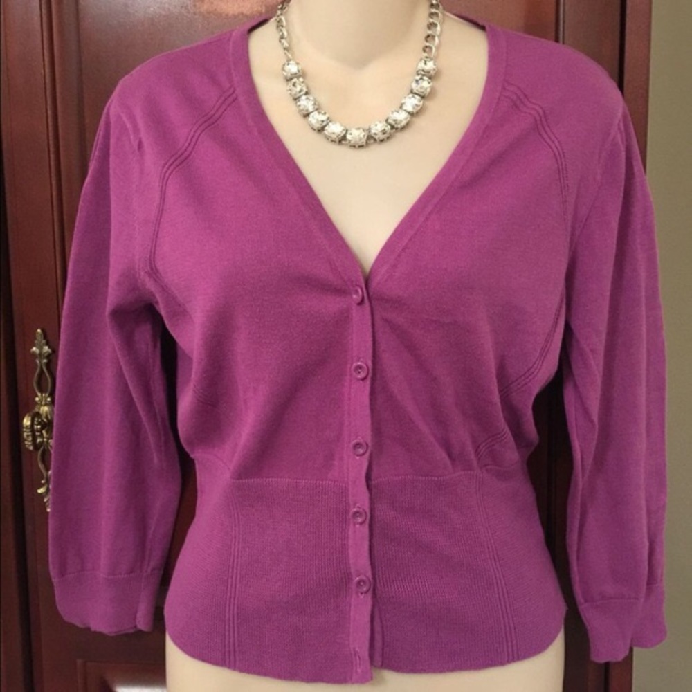 CAbi Purple Passion Cardigan