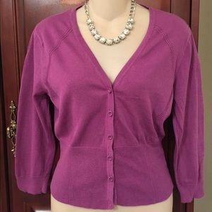 CAbi Purple Passion Cardigan