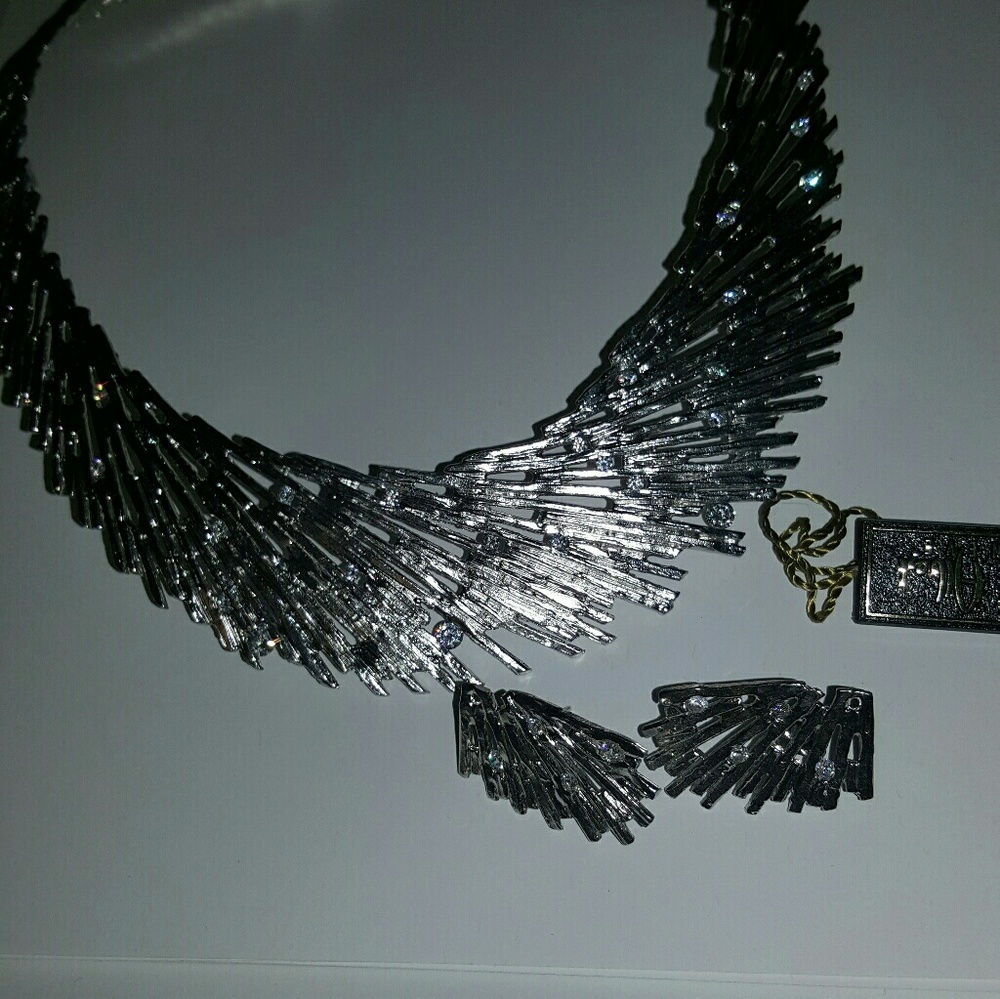 Custom made earring and necklace set