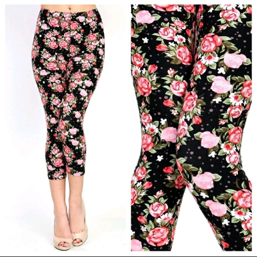 HP🎉Lula-Who?! Pink Rose Buttery Soft Leggings!💠