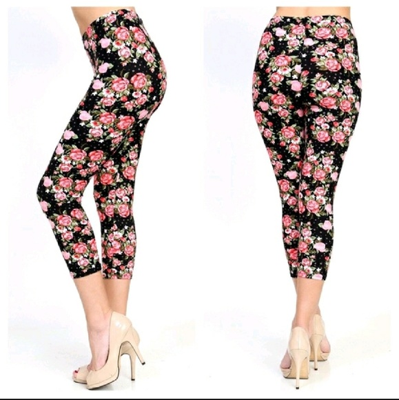 HPπLula-Who?! Pink Rose Buttery Soft Leggings!π - Picture 3 of 3