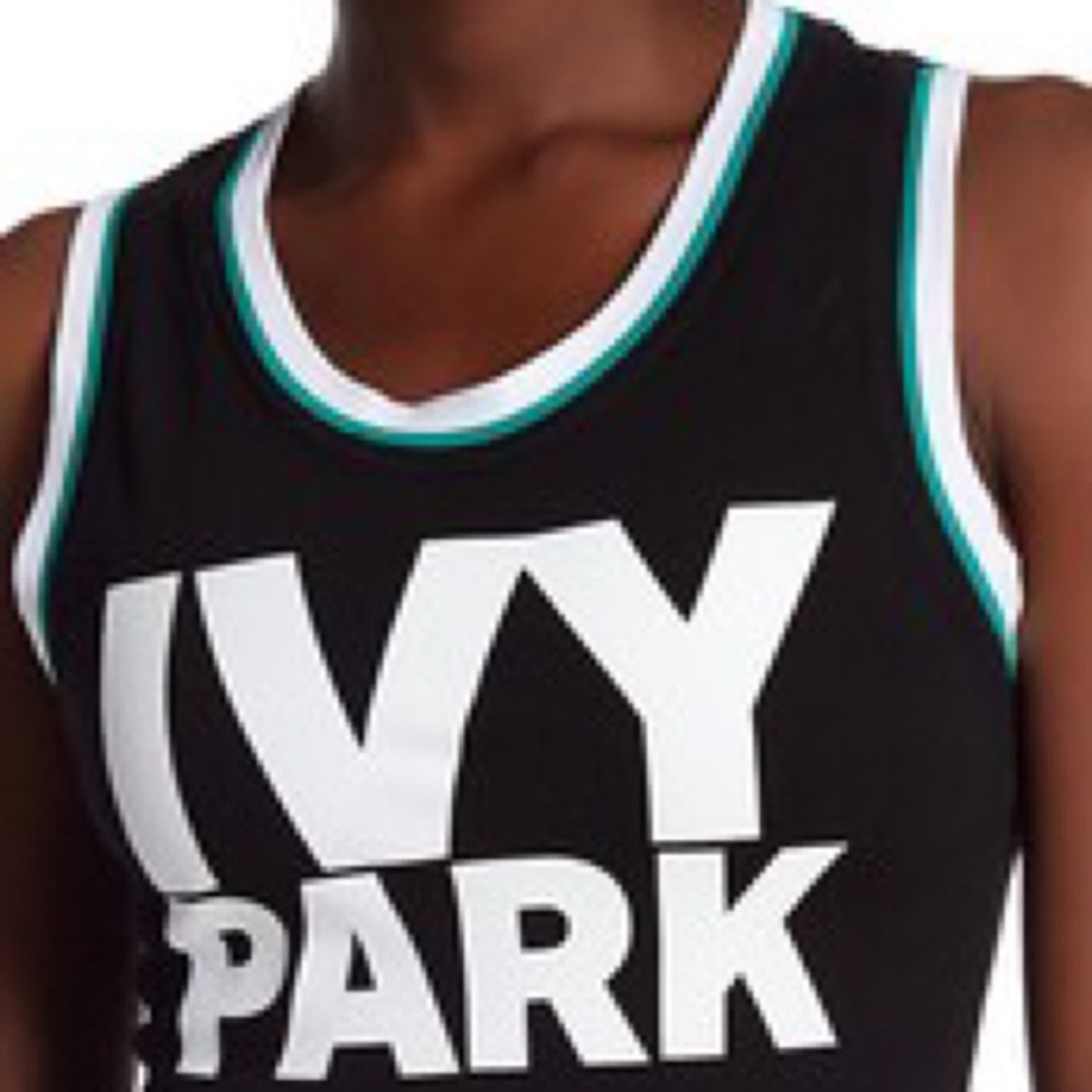 Ivy Park Stripe Trim Logo Bodysuit - Picture 2 of 5