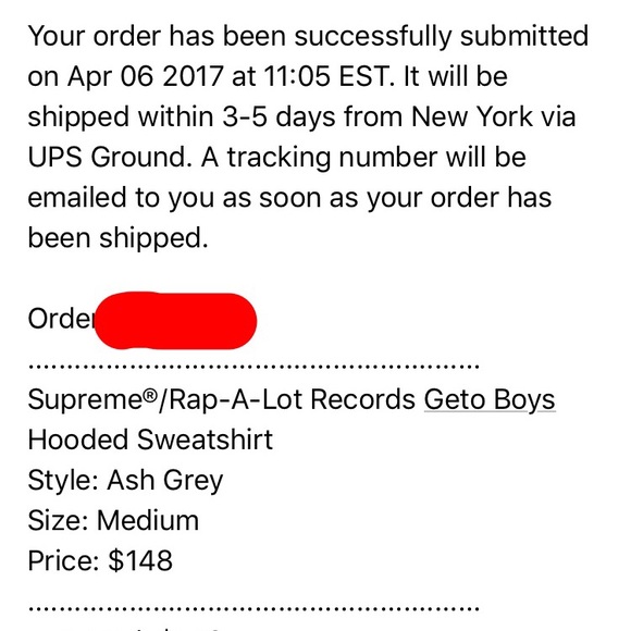 Supreme / Rap-A-Lot Records Hoodie - Picture 2 of 2