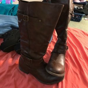 Wide calf Brown boots