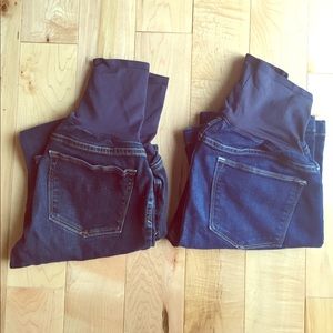 2 Gap maternity jeans