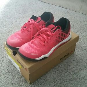 Pink Reebok Hexa Training Shoes