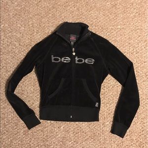 2b Bebe Velour zip up