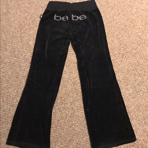 2b Bebe Velour Sweatpants