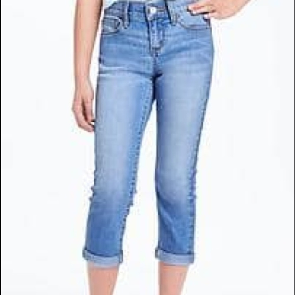 Justice Roll Cuff Jean Capri Sz 12