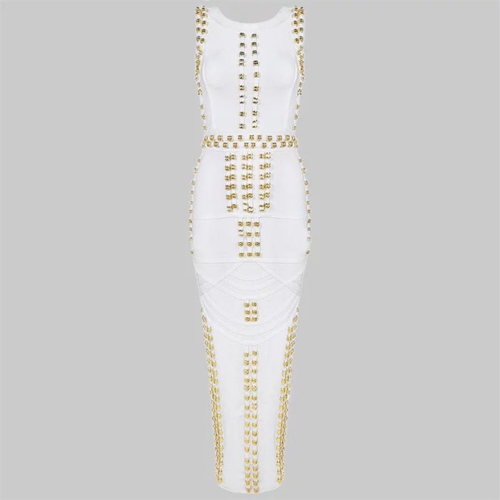 Beaded bandage evening party long dress - Picture 3 of 4