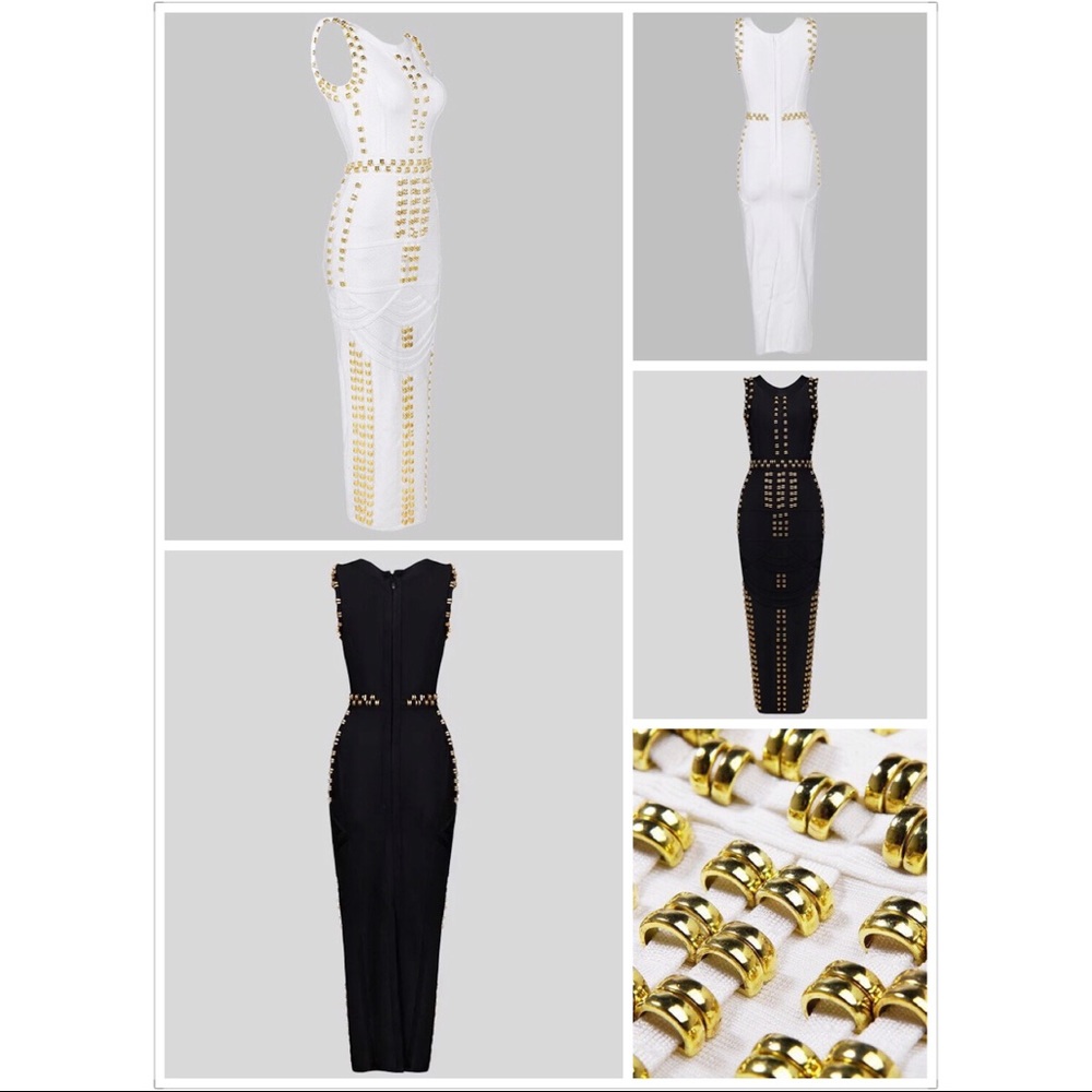 Beaded bandage evening party long dress - Picture 4 of 4