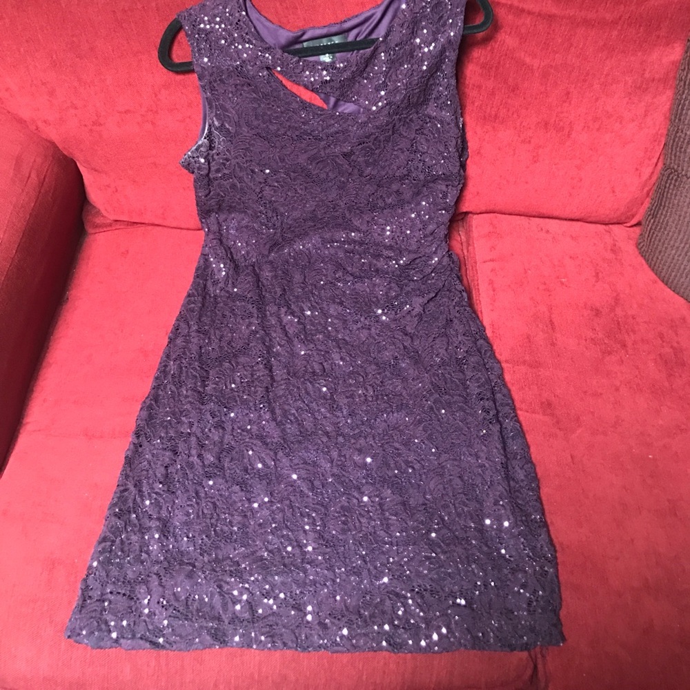 Dress purple w shimmer