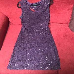 Dress purple w shimmer