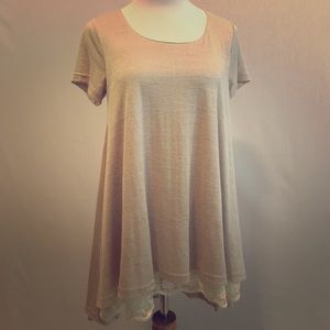 Umgee laced round neck tunic