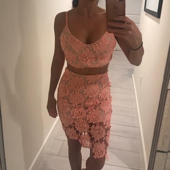 Dresses - Peach two piece dress Dresses - Peach two piece dress