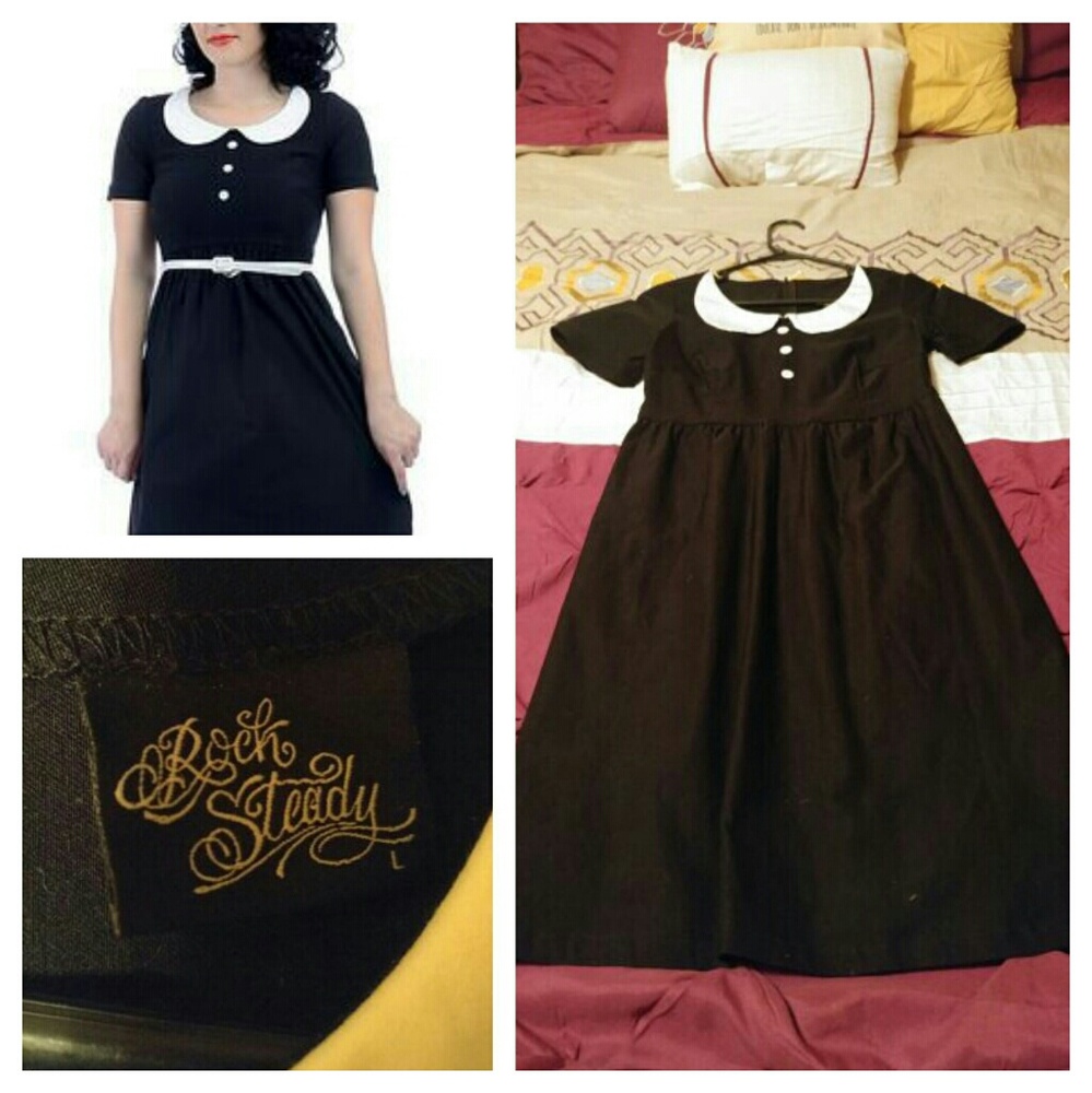 Sourpuss Steady Alice Wednesday Addams dress