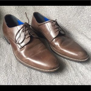 Red Tape "Shannon" brown leather men's dress shoes