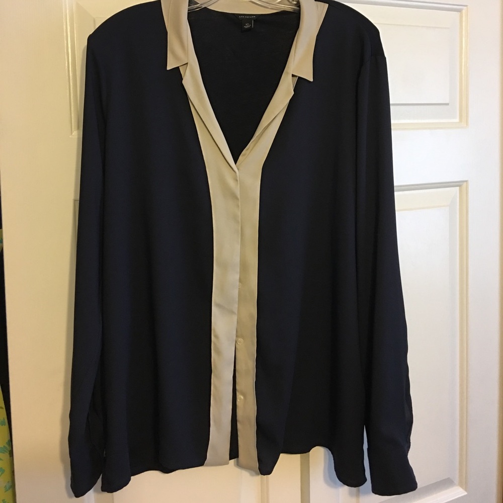 Two Tone & two fabric Blouse