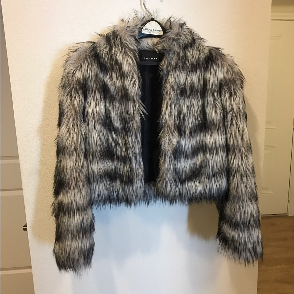 Faux fur jacket