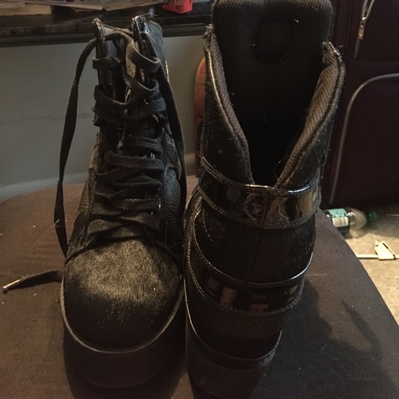 Pony hair Jeffrey Campbell sneaker wedge - Picture 3 of 4