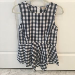 Sleeveless peplum top