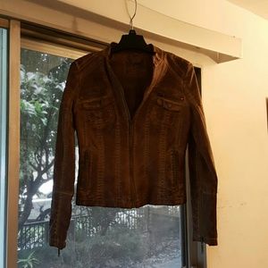 Brown leather Jacket NWOT