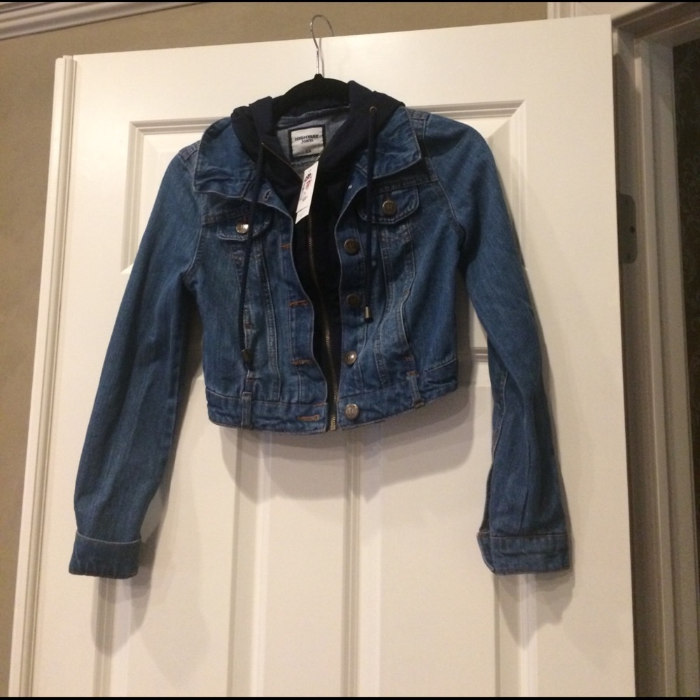 Crop jean jacket