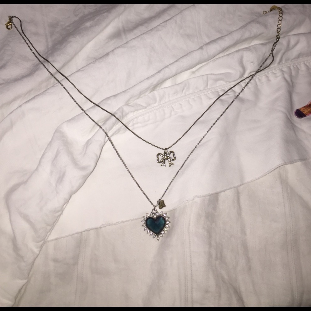 Double- layered - silver-brass chain necklace!