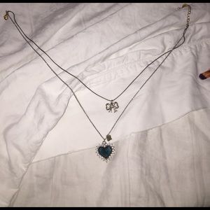 Double- layered - silver-brass chain necklace!