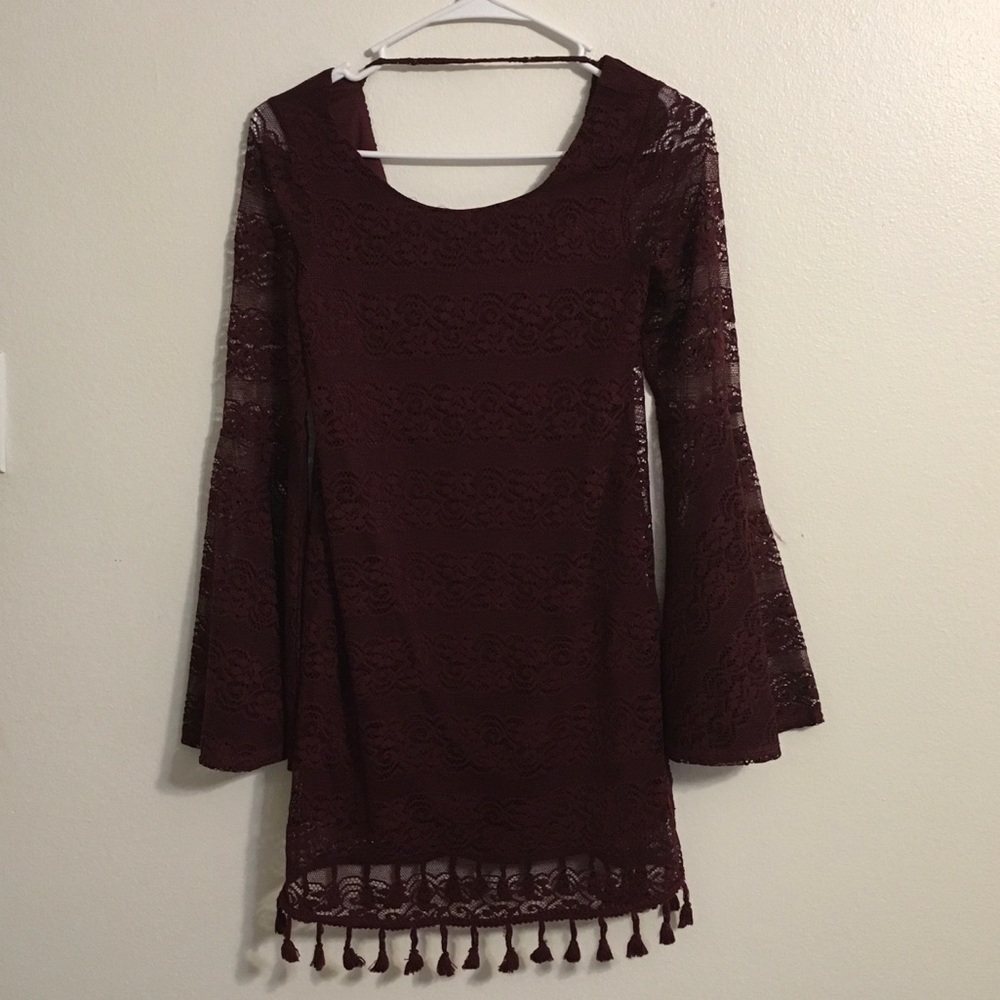 Small maroon dress