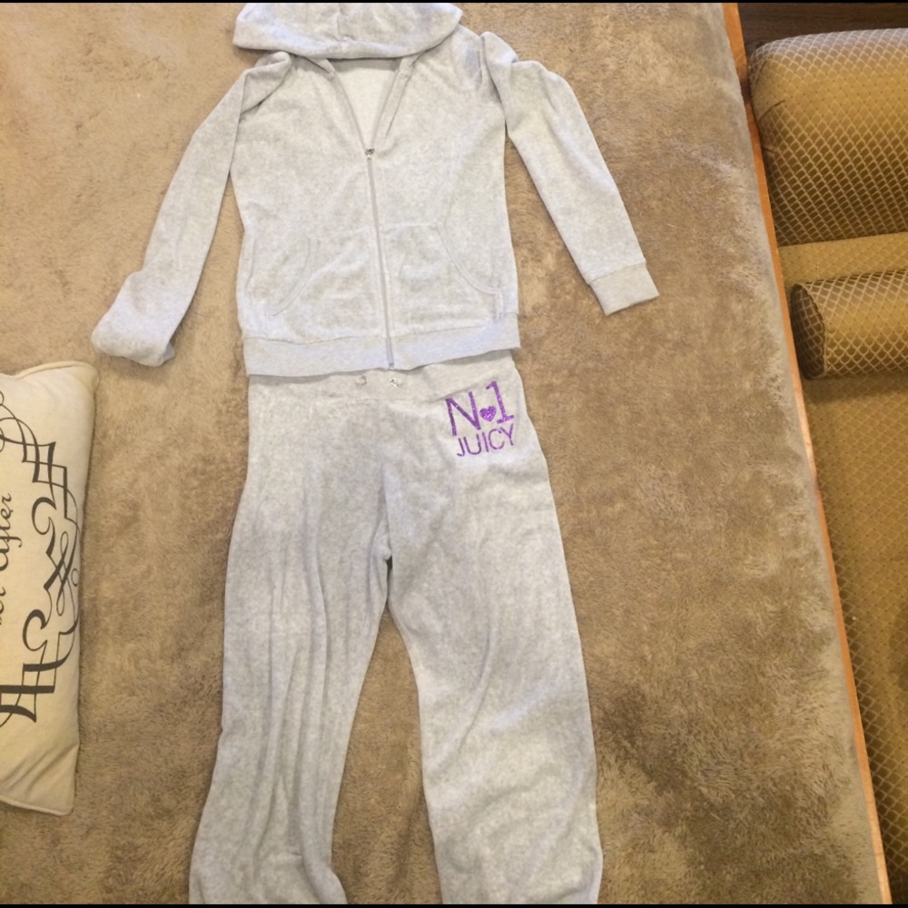 Kids juicy couture velour track suit