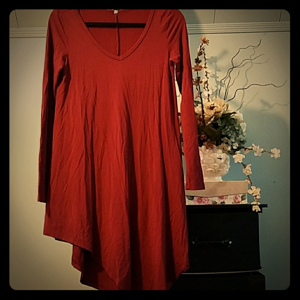 Burgundy dress / long shirt
