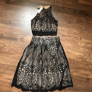 Crop Top/Skirt Two Piece Set