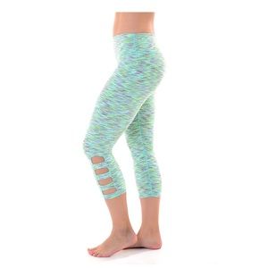 Glyder mojito ninja crop space dye leggings yoga