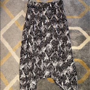 Black and white skirt