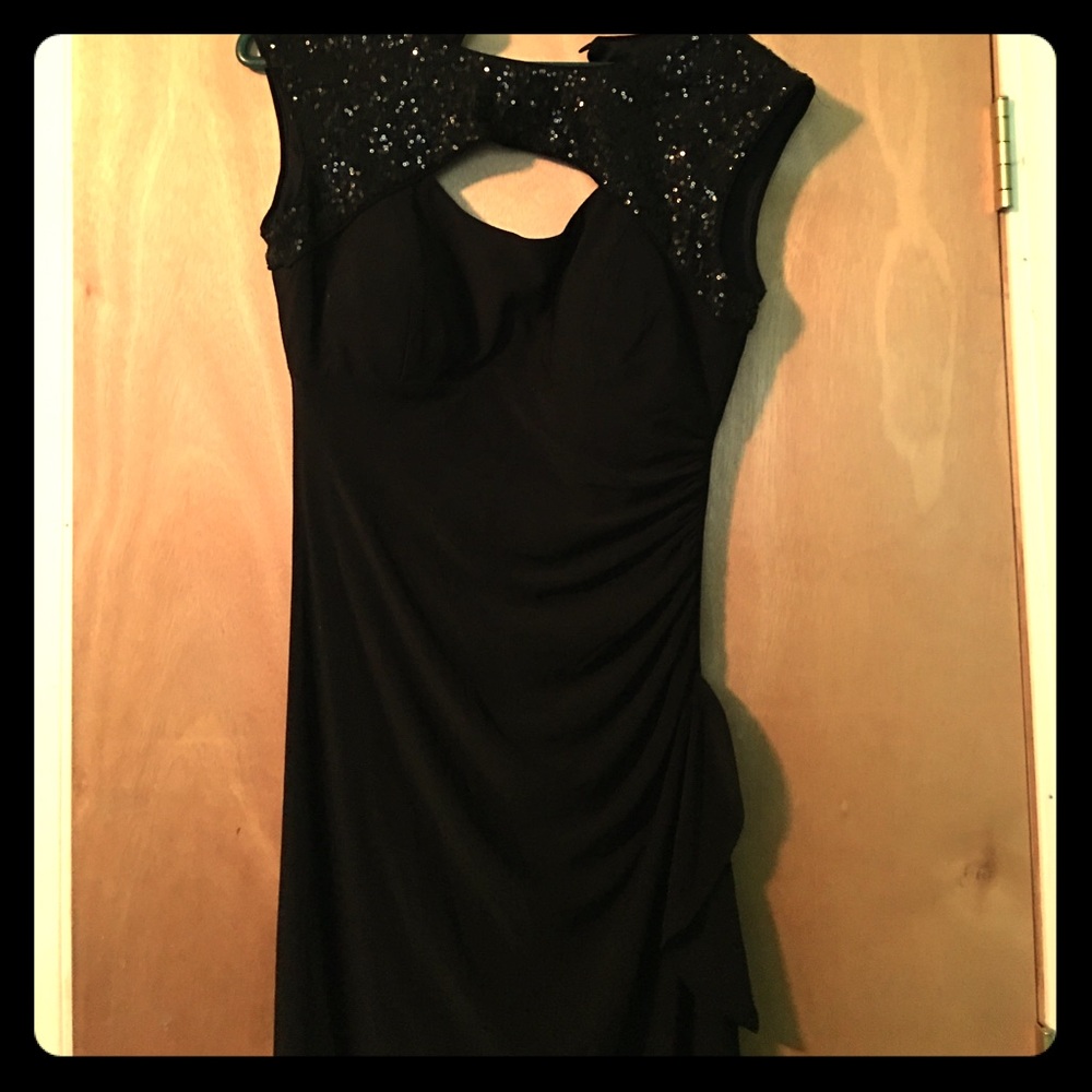 R& M Richards, Black evening dress, long!!