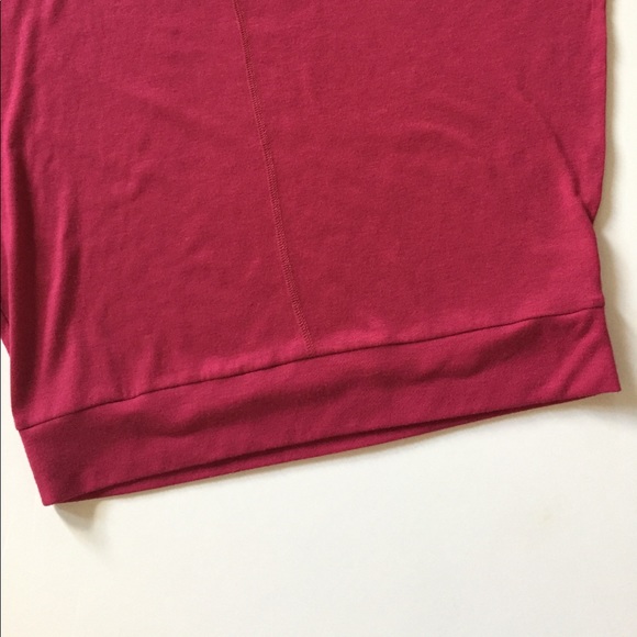 Belle Gray Raspberry Dolman Short Sleeve Top - Picture 5 of 8