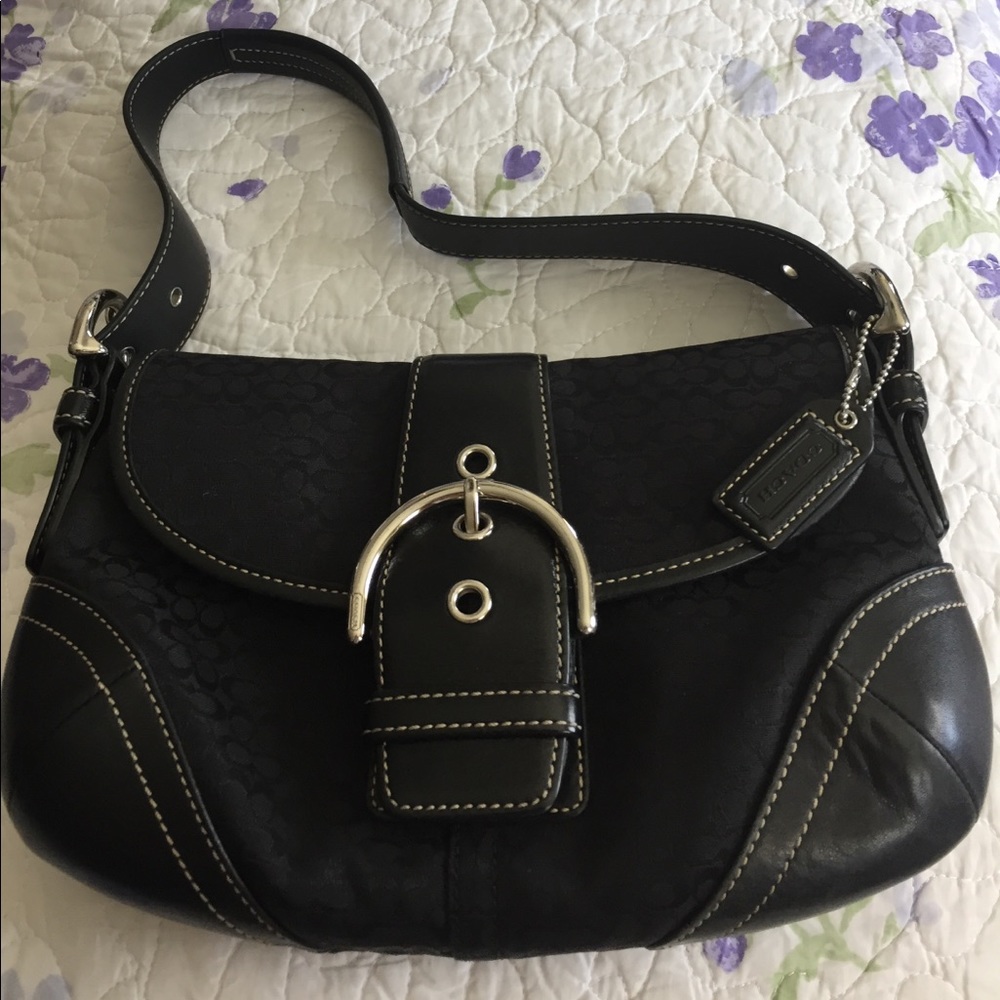 Coach bag with wallet.