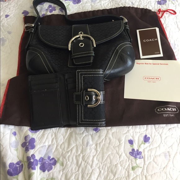 Coach bag with wallet. - Picture 6 of 7