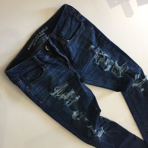 American eagle distressed jeggings