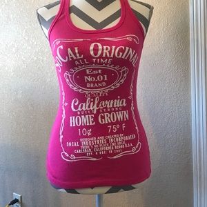 Razor back pink tank