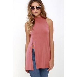 magenta pink tunic top rose brand