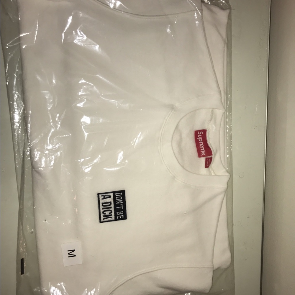 Supreme "don't be a dick" sweatshirt SS17