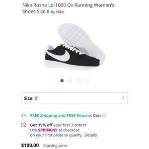 Nike women's Roshe LD-1000 Qs running shoes