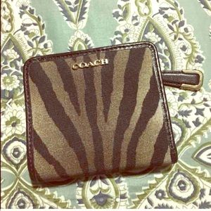 Coach Zebra wallet