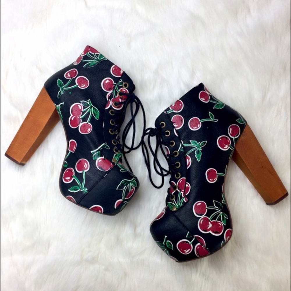 Jeffrey Campbell Lita in Cherry - Rare!