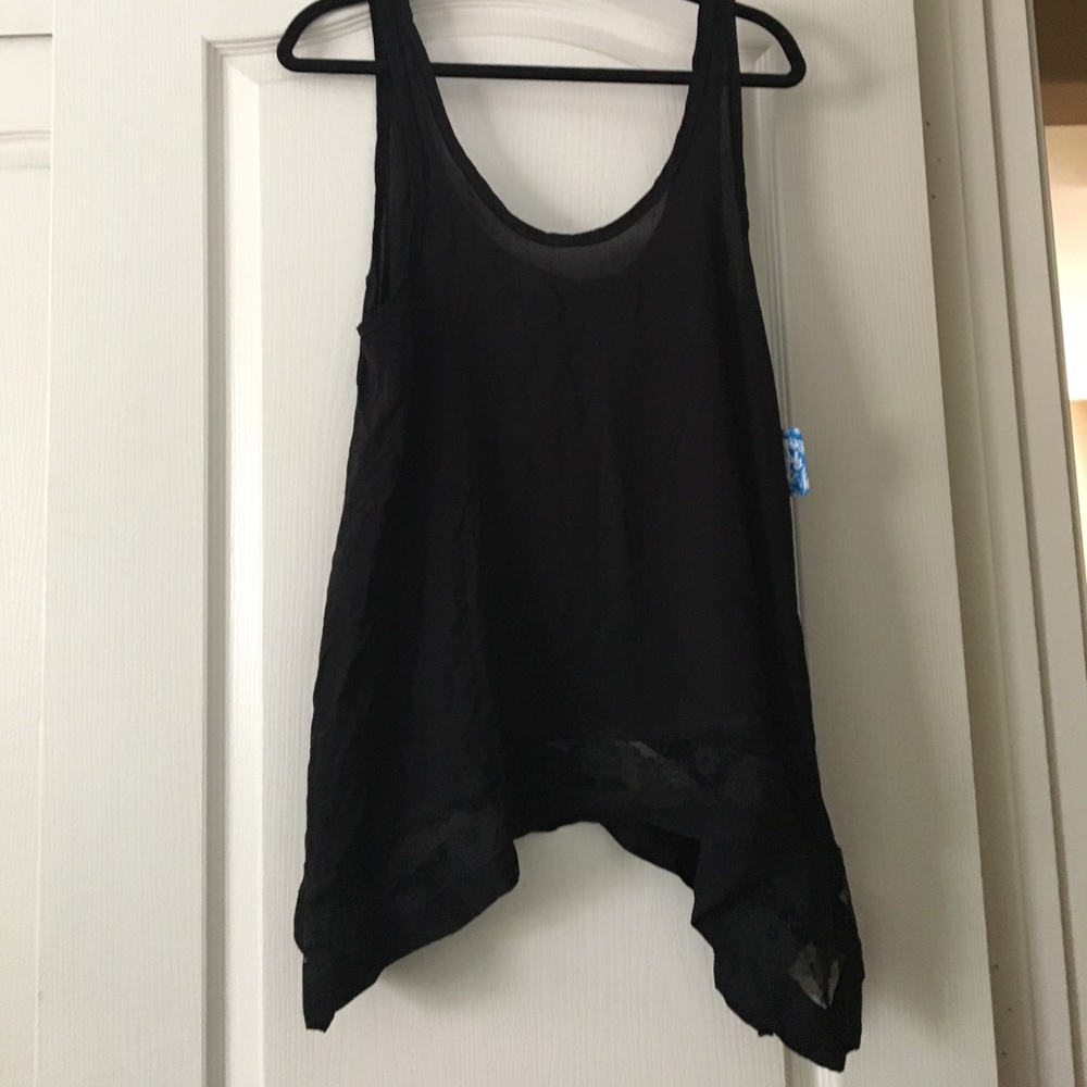 Free People Black tank top
